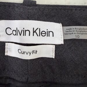 Calvin Klein Charcoal size 10 Curvy Fit Trousers